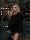 Noir Velvet Chic Set