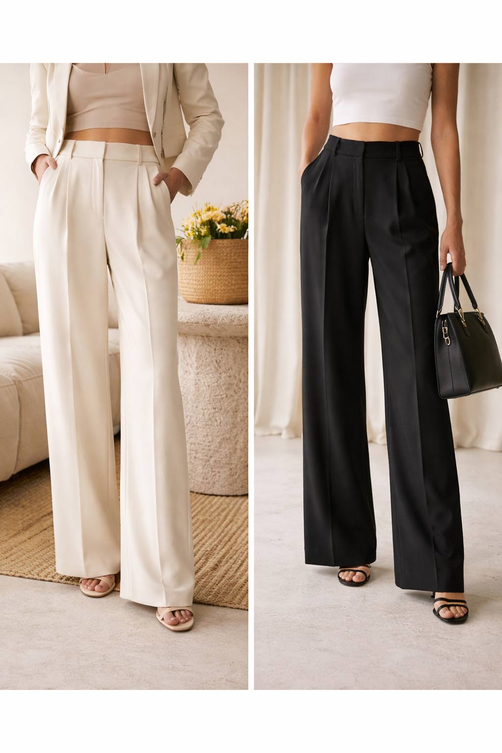 Le Sculpt Wide-Leg Trousers